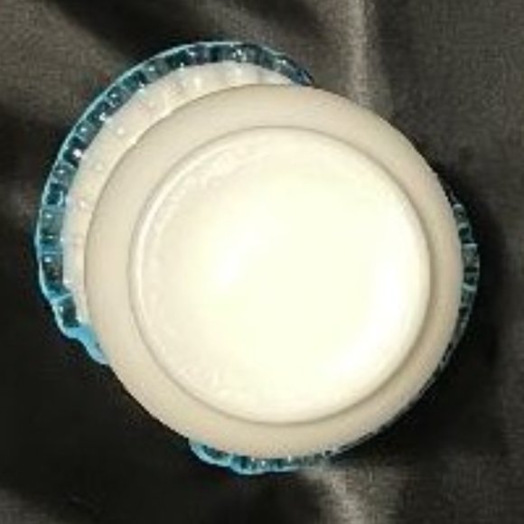 AQUA CREST MILK GLASS JACK IN PULPIT RUFFLE RIM VASE (VINTAGE FENTON PRE-LOGO ?) - Picture 13 of 16